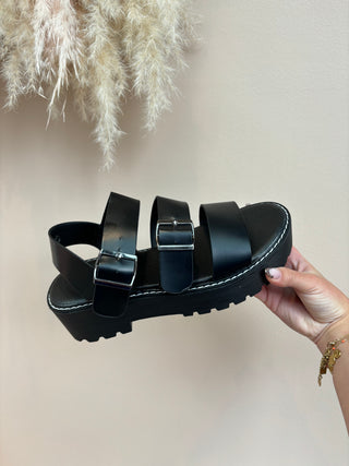 Sandales Plateforme - Noire